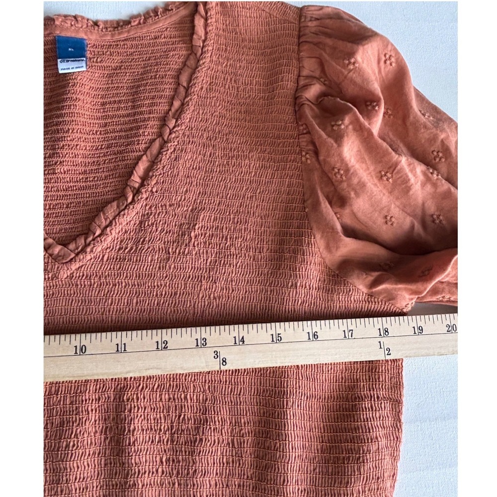 Old Navy Waist Defined Swiss Dot Midi Dress Xl Puff Sleeve Cottagecore Prairie - Picture 9 of 15